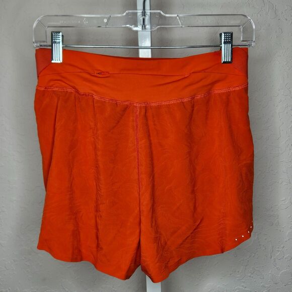 Lululemon Speed Up Shorts 4” Flame Surge Jacquard Reflective Running Orange Size - Picture 5 of 6